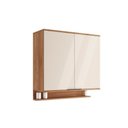 Ver imagem 1 de Armário Aéreo P/ Cozinha Alpha 2502 C/ 2 Portas 80cm Freijo/off White - Carraro