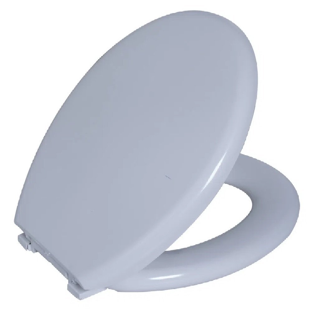 Assento Almofadado Convencional Astra Oval Cinza Claro - 1
