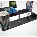 Ver imagem 2 de Prateleira U Preta 60 x 20 cm Kit 3 Peças