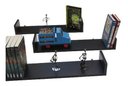 Ver imagem 1 de Prateleira U Preta 60 x 20 cm Kit 3 Peças