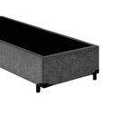 Ver imagem 2 de Base Box Blindado Solteirão Acolchoes Suede Cinza 40x96x203