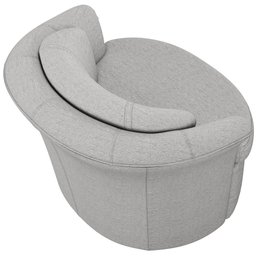 Poltrona Para Sala De Estar Decorativa Base Fixa Luzo M03 Linho Cinza - Lyam Decor - 6 Poltrona Para Sala De Estar Decorativa Base Fixa Luzo M03 Linho Cinza - Lyam Decor - 6