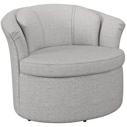 Poltrona Para Sala De Estar Decorativa Base Fixa Luzo M03 Linho Cinza - Lyam Decor - 1 Poltrona Para Sala De Estar Decorativa Base Fixa Luzo M03 Linho Cinza - Lyam Decor - 1