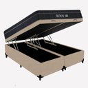 Ver imagem 1 de Kit Cama Box com Baú Queen Royal Air Pillow Top Molas Ensacadas Suede