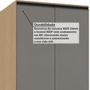 Ver imagem 2 de Balcão de Cozinha sem Tampo 2 Portas 60cm Luciane Essenza Móveis