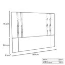 Ver imagem 5 de Cabeceira Cama Box King 195cm e Recamier Gênova Veludo S04 - D’Rossi