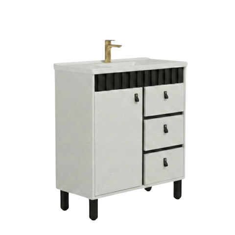 Gabinete e Cuba de Banheiro Cecilia com Pé 60cm