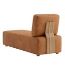 Ver imagem 7 de Sofá Chaise Modular Block 74x153 Pes Madeira Courino Tcs 727 Moll