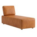 Ver imagem 1 de Sofá Chaise Modular Block 74x153 Pes Madeira Courino Tcs 727 Moll