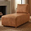 Ver imagem 2 de Sofá Chaise Modular Block 74x153 Pes Madeira Courino Tcs 727 Moll