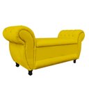 Ver imagem 2 de Divã Recamier Com Baú Grécia 1,55 Cm Suede Amarelo