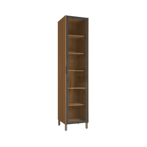 Armário de Cozinha Paneleiro 1 Porta de Vidro 50cm C/ Pes Cb1375 Vibra Kappesberg