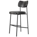 Ver imagem 7 de Banqueta Alta Bar Cozinha Sala de Jantar Preto Elira L02 Couríssimo Preto - Lyam Decor