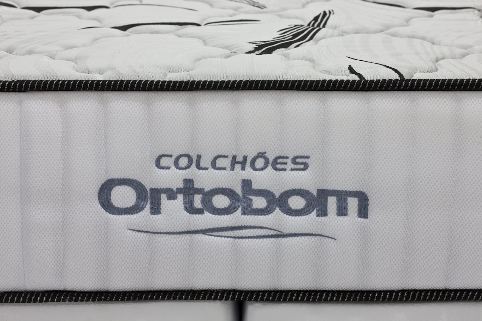 Cama Box Solteiro + Colchão Ortobom Highfoam Espuma HR 45 High Resilience 68x88x188 - 3