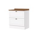 Ver imagem 2 de Balcão 2 Gavetas 80cm 100% MDF com Tampo Americana Henn