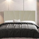 Ver imagem 4 de Cabeceira Cama Box Casal Dallas 140Cm Corano Bege - Abmaza