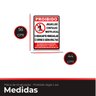 Placa de Sinalização de Proibido Jogar Lixo e Entulho - 4