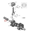 Ver imagem 2 de Ponta Entalhada Virabrequim Jet Sea Gti 90 / Spark - 88,8mm