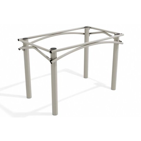 Base de Mesa P/ Cozinha Elba M004 Aço S/tampo Niquel - Kappesberg