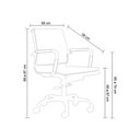 Ver imagem 6 de Cadeira de Escritório Diretor Valência Charles Eames Rivatti:preto