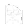 Cadeira de Escritório Diretor Valência Charles Eames Rivatti:preto - 6