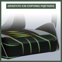Ver imagem 6 de Cadeira Escritório Gamer Nitro Cinza Ergonômica Couro Sintético Reclinável Altura Ajustável Luvinco