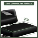 Ver imagem 4 de Cadeira Escritório Gamer Nitro Cinza Ergonômica Couro Sintético Reclinável Altura Ajustável Luvinco