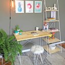 Ver imagem 6 de Home Office Escada Industrial Natural e Branco
