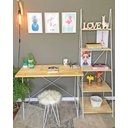 Ver mais imagens de Home Office Escada Industrial Natural e Branco