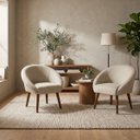 Ver imagem 1 de Jogo 2 Poltronas Decor para Recepção Sala de Espera Comercial Veludo Macio Base Estável