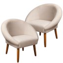 Ver imagem 1 de Jogo 2 Poltronas Decor para Recepção Sala de Espera Comercial Veludo Macio Base Estável