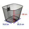 Cesta Cestinha Aramada Bicicleta Aro 26 Extra Grande Bike - 3
