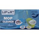 Ver imagem 2 de Mop Giratório Cesto Inox Esfregão 1.4m com 2 Refils 12 Lts. Balde Azul