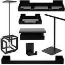 Ver imagem 2 de Kit de Acessórios 6 Pçs Adesivo Preto+ Pendente Infinity F.n