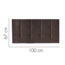 Ver imagem 2 de Painel Estofado Luxo Espanha 100cm Solteiro para Cama Box Suede Marrom - Gat Magazine