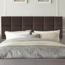 Ver imagem 1 de Painel Estofado Luxo Espanha 100cm Solteiro para Cama Box Suede Marrom - Gat Magazine