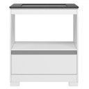Ver imagem 2 de Armário de Cozinha para Cooktop Mari 1 Gaveta Branco New/granito - Pnr Móveis