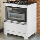 Ver imagem 1 de Armário de Cozinha para Cooktop Mari 1 Gaveta Branco New/granito - Pnr Móveis