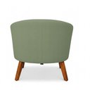 Ver imagem 7 de Poltrona Sala Decorativa Kit 2 Stella Pé Madeira Trapézio Castanho Bouclê D03 - D’Rossi