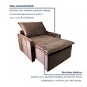 Ver imagem 4 de Poltrona do Papai Retrátil e Reclinável Base Madeira Maciça Paris