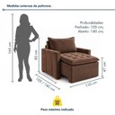 Ver imagem 7 de Poltrona do Papai Retrátil Base Madeira Maciça Paris