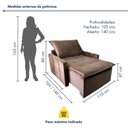 Ver imagem 3 de Poltrona do Papai Retrátil e Reclinável Base Madeira Maciça Paris