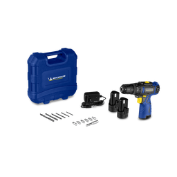 Parafusadeira e Furadeira C/ Impacto 12v 2 Baterias + Maleta - Michelin - Mi006 Mi006 - 12 Parafusadeira e Furadeira C/ Impacto 12v 2 Baterias + Maleta - Michelin - Mi006 Mi006 - 12