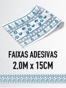Ver imagem 5 de Faixa Decorativa Adesiva (autocolante) - Arabesco Azul