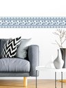 Ver imagem 3 de Faixa Decorativa Adesiva (autocolante) - Arabesco Azul