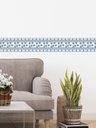 Ver imagem 1 de Faixa Decorativa Adesiva (autocolante) - Arabesco Azul