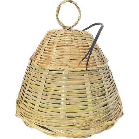Luminária Pendente Rustica em Bambu para Pergolado Area Gourmet Decore Fácil Shop