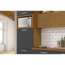Ver imagem 5 de Módulo Cozinha Nesher Princesa Paneleiro Torre Quente 1forno C/2ptas e 3gavs 64cm Freijo/off White-