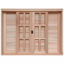 Ver imagem 1 de Janela de Madeira Veneziana de Correr Reto Eucalipto Batentes de 14 Cm Mmc Company-1.00(l)x1.20(a)