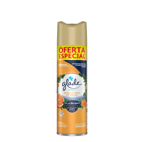 Odorizador Glade Aerossol Brisa Cítrica de Verão 360ml